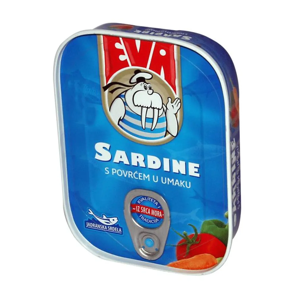 Sardine Eva s povrćem u umaku 115 g