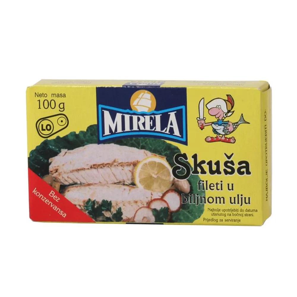 Skuša fileti 100g Mirela