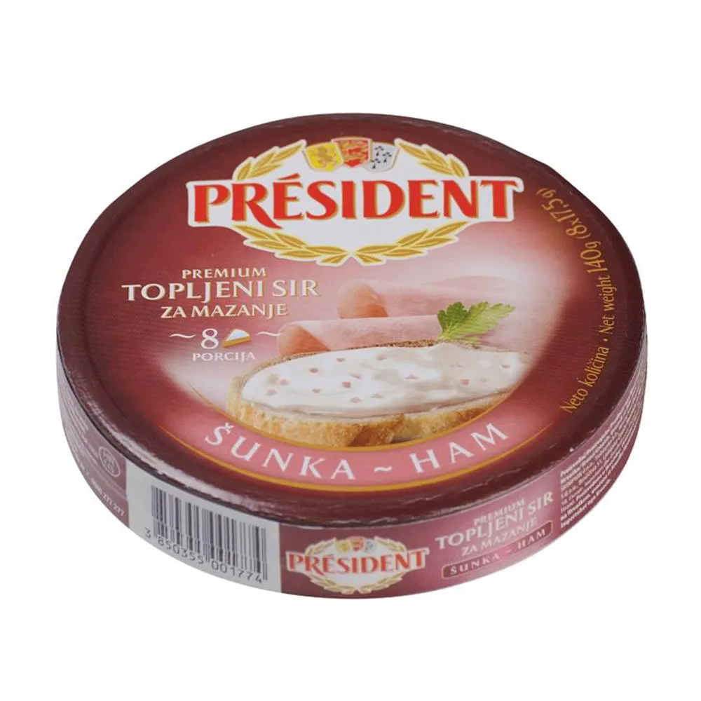 Sir topljeni President trok šunka 140 g Dukat