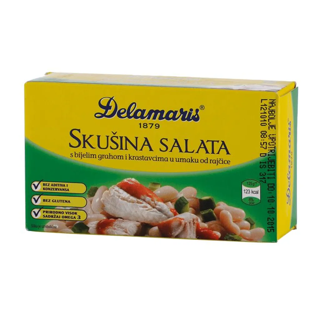 Skuša salata s grahom 125g