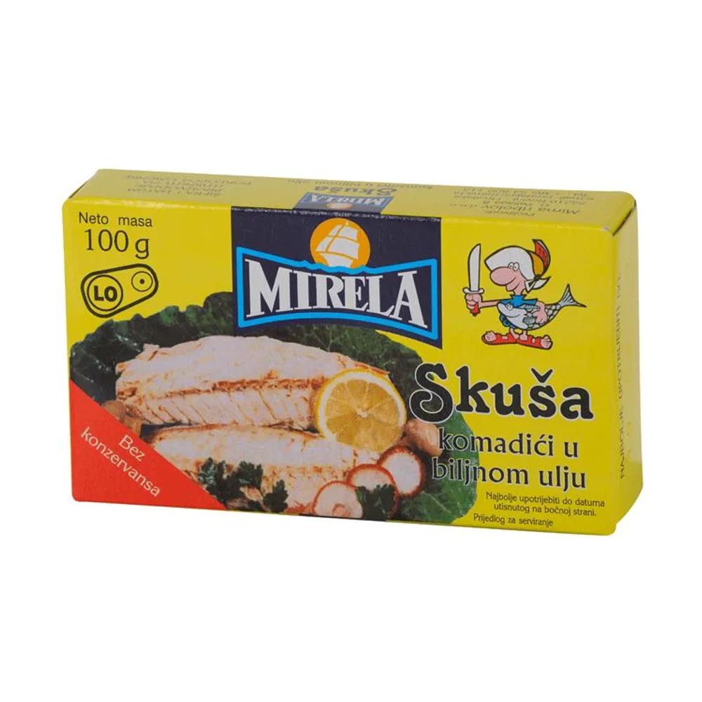 Skuša komadići 100g Mirela