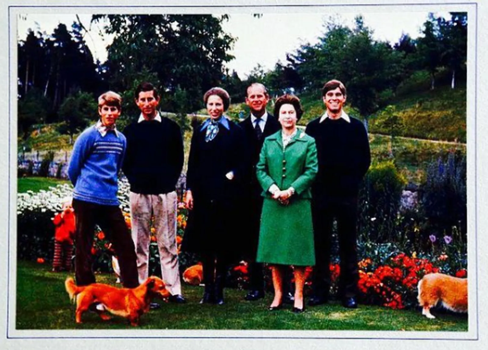 Božićna čestitka kraljevske obitelji iz 1979. 