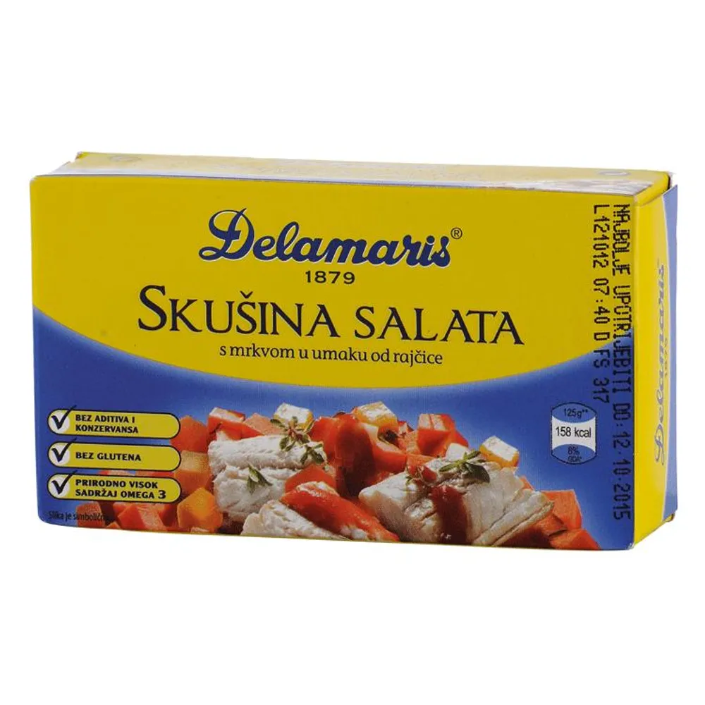 Skuša salata s mrkvom 125G