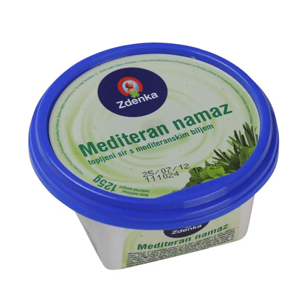 Zdenka sirni namaz mediteran 125g