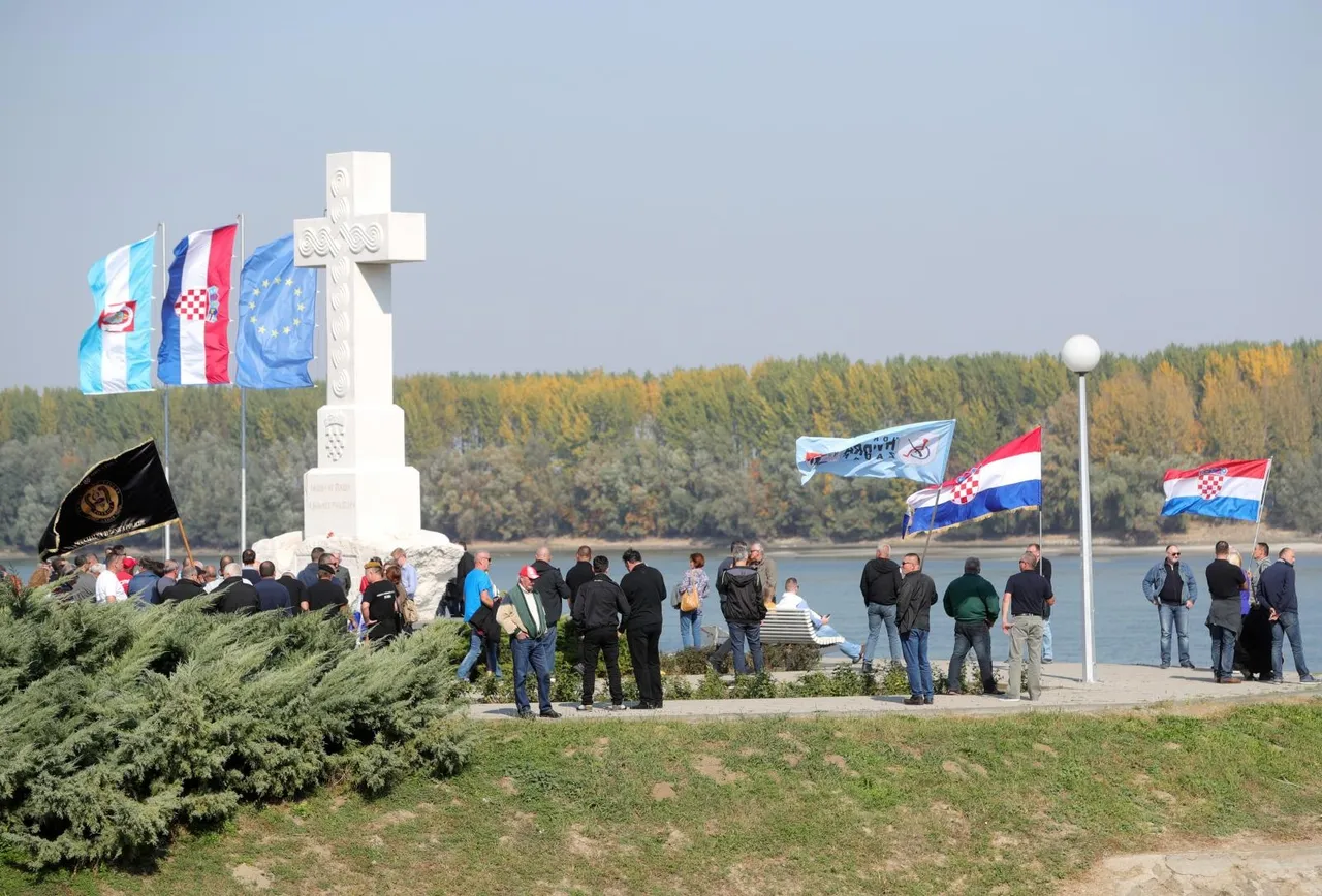 Vukovar: Okupljaju se prosvjednici sa zastavama na glavnom gradskom trgu