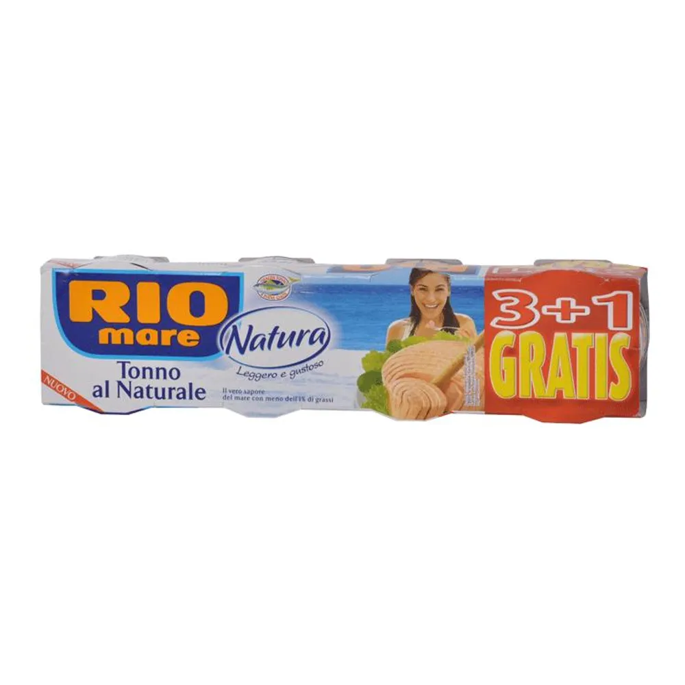 Tunj naturale 4x80g gratis Rio Mare