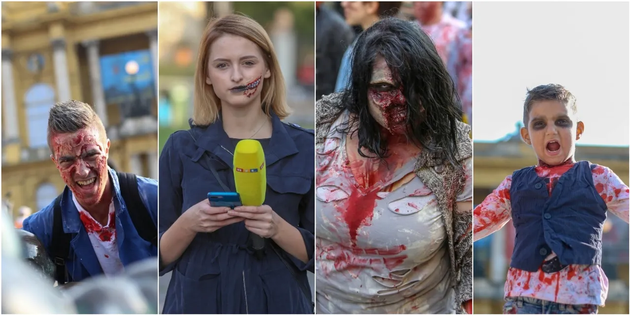 Bili smo na 1. Zombie Walku! Pogledajte kako je izgledao današnji 'hod mrtvaca' po Zagrebu