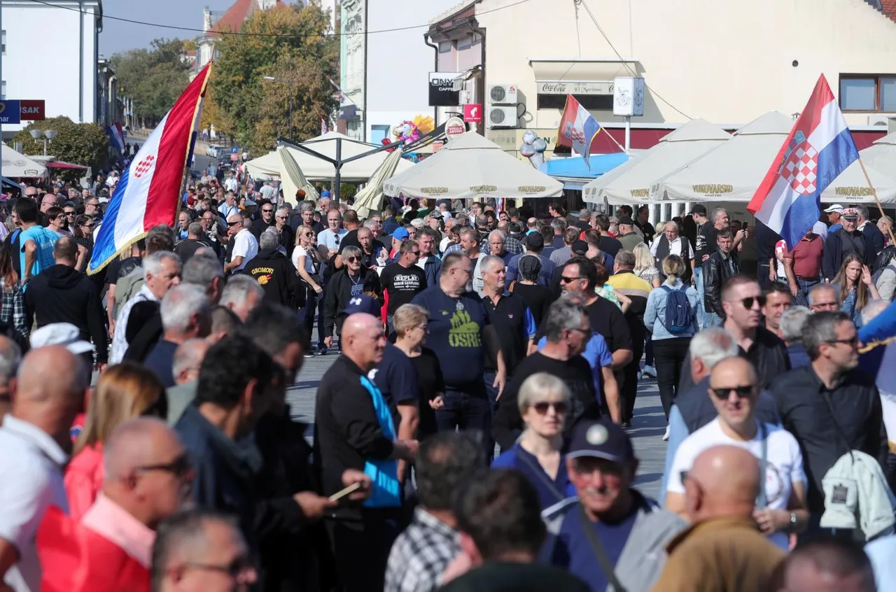 Vukovar: Okupljaju se prosvjednici sa zastavama na glavnom gradskom trgu