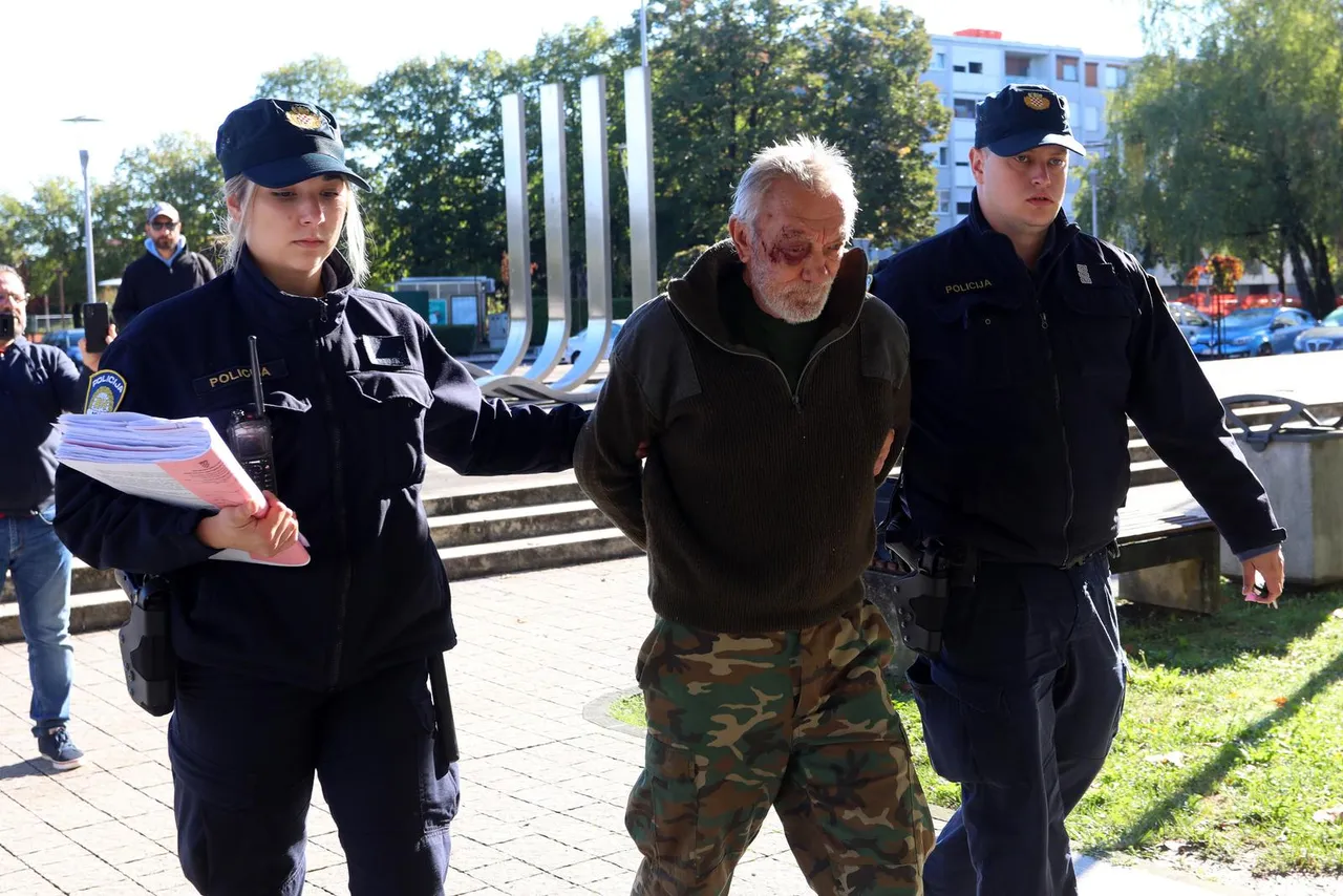 Privođenje Ivice Pavlačića, osumnjičenog za ubojstvo u Lemić Brdu 