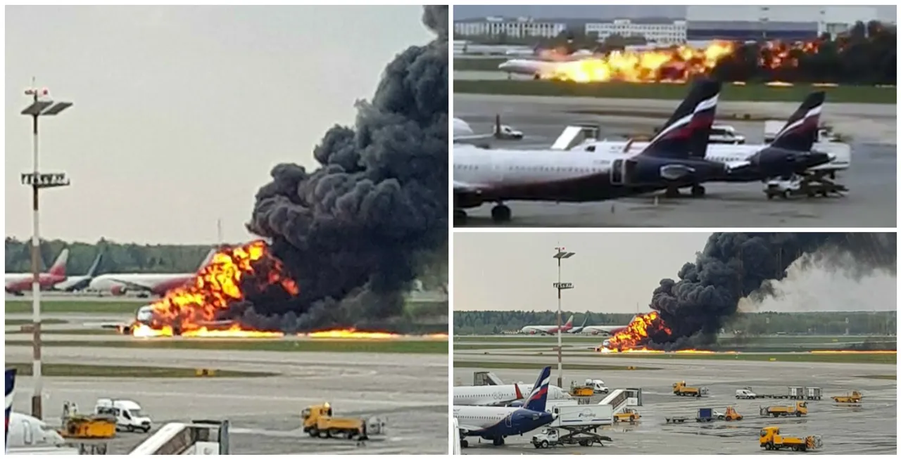 Zapalio se ruski avion