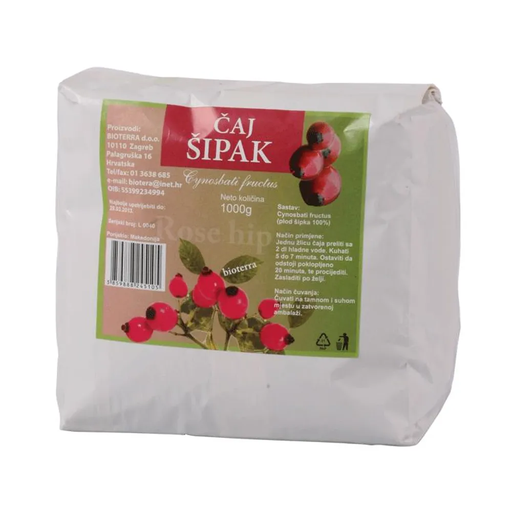 Čaj šipak 1 kg Bioterra