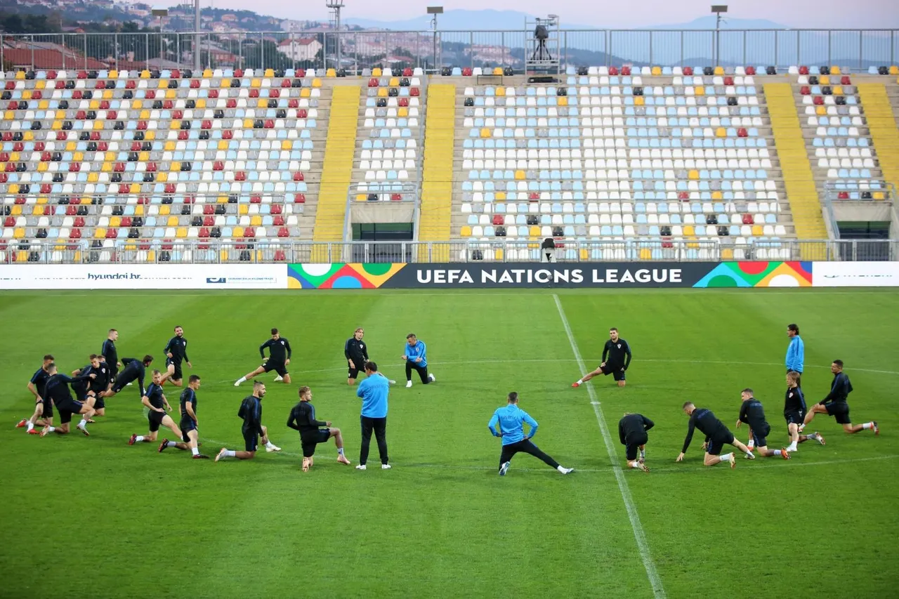 Rijeka: Trening hrvatske nogometne reprezentacije za utakmicu s Engleskom