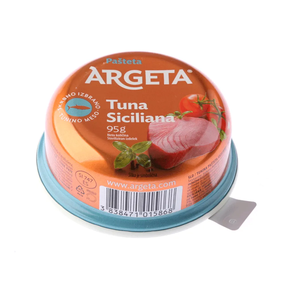 Pašteta tuna siciliana Argeta 95g