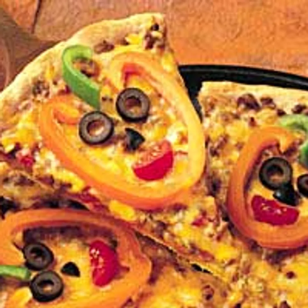 Halloween pizza