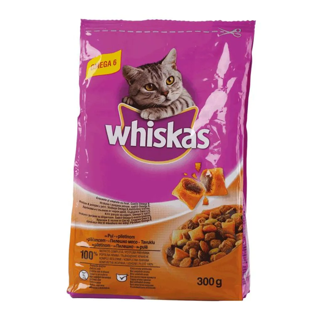 Whiskas Dry piletina, povrće 300 g