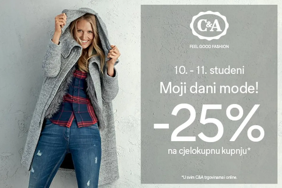 C&A dani mode: 25% popusta na sve