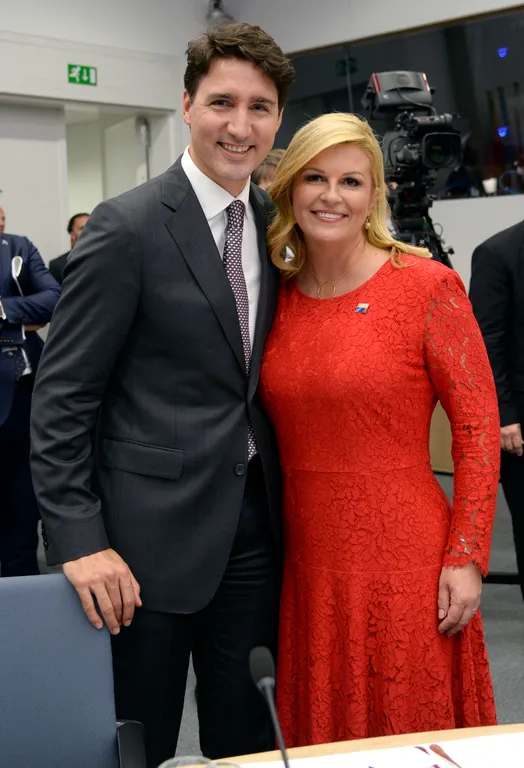 Justin Trudeau i Kolinda Grabar-Kitarović