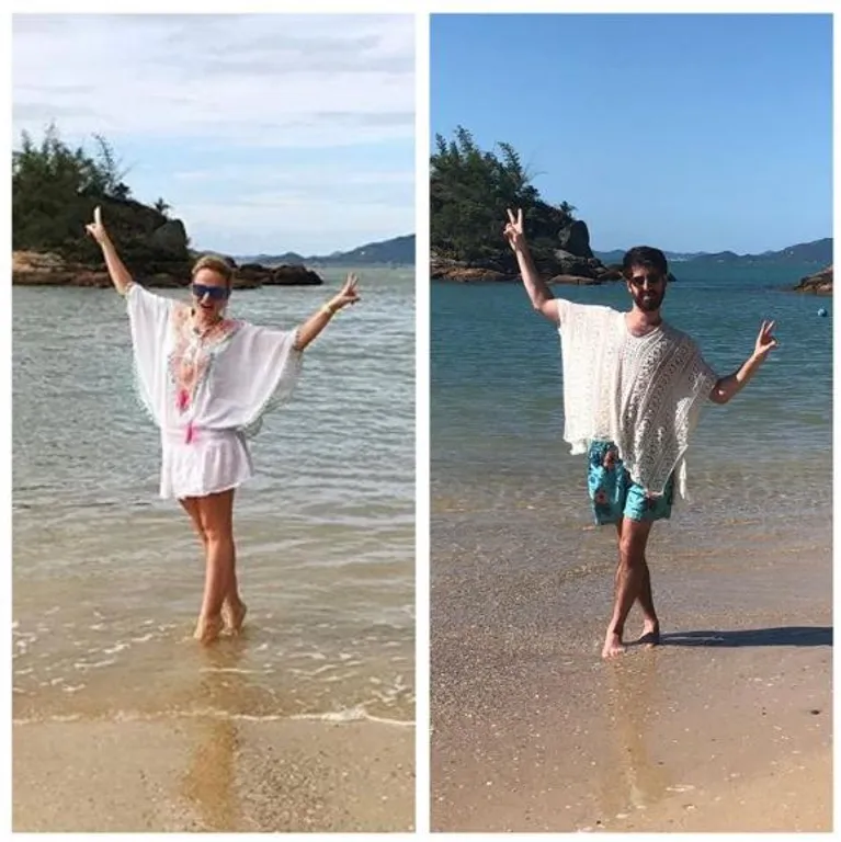 "Kad mi je supruga rekla da je naš resort za medeni mjesec bio hotspot za brazilske Instagram modele, znao sam što moram napraviti: naporno stvarati svoje fotografije tijekom dragocjenog odmora". Što drugo bi uopće mogli napraviti :)?