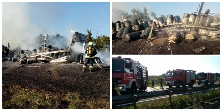 U gašenju požara sudjelovao je 21 vatrogasac i devet vatrogasnih vozila