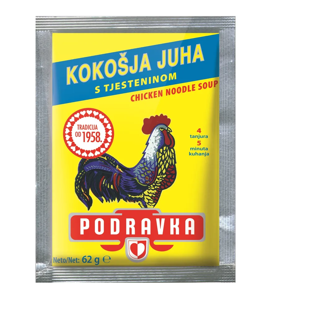 Kokošja juha s tjesteninom i mesom 60 g - Podravka