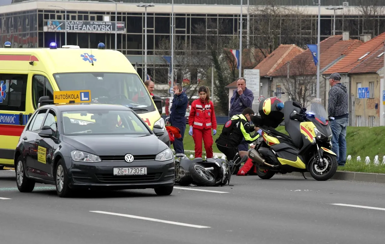 U prometnoj nesreći skutera i auto-škole ozlijeđena jedna osoba