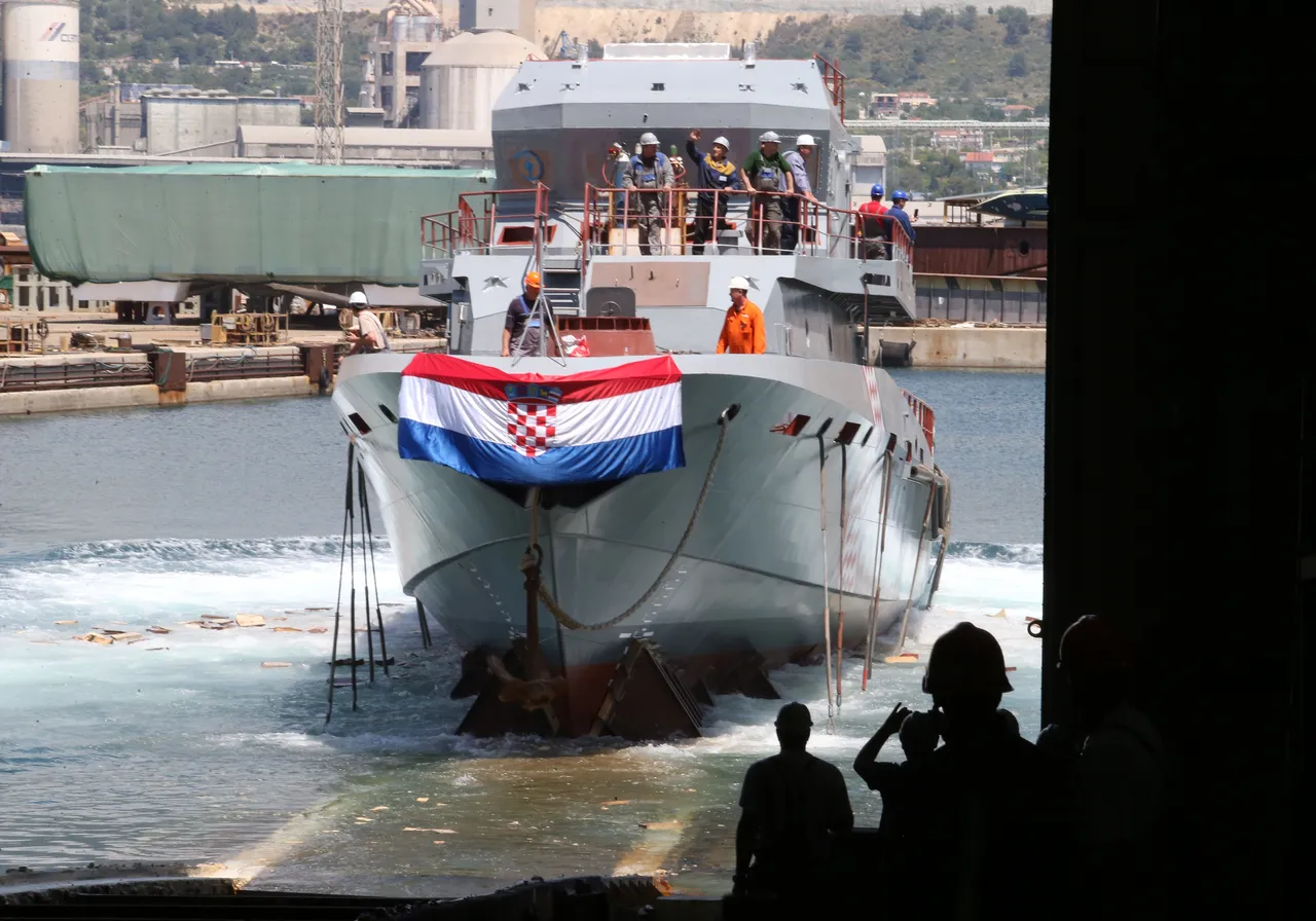 Svečano porinuće obalnog ophodnog broda sagrađenog za potrebe MORH-a