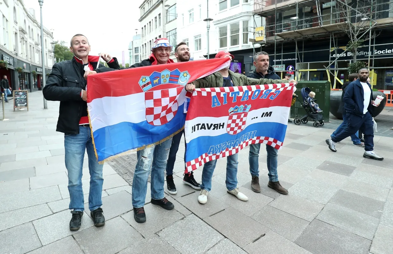 Cardiff: Hrvatski navijači u šetnji gradom prije utakmice protiv Walesa