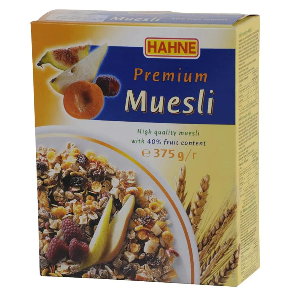 Muesli Premium Fruit 375 g Hahne