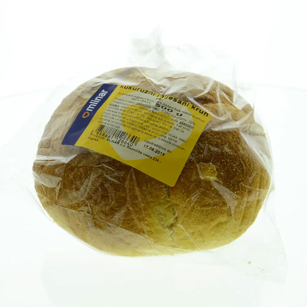 Kruh kukuruzni miješani pakirani 500g Mlinar