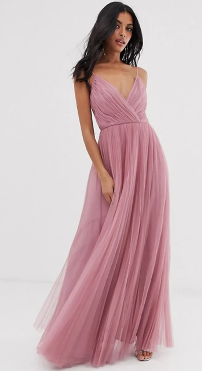 Seksi večernje haljine kratke 202 roza duboki v-izrez u obliku s