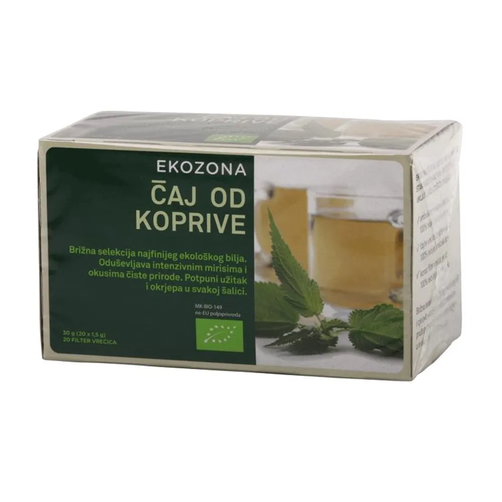 Ekozona čaj kopriva 20/1 vrećice Biovega