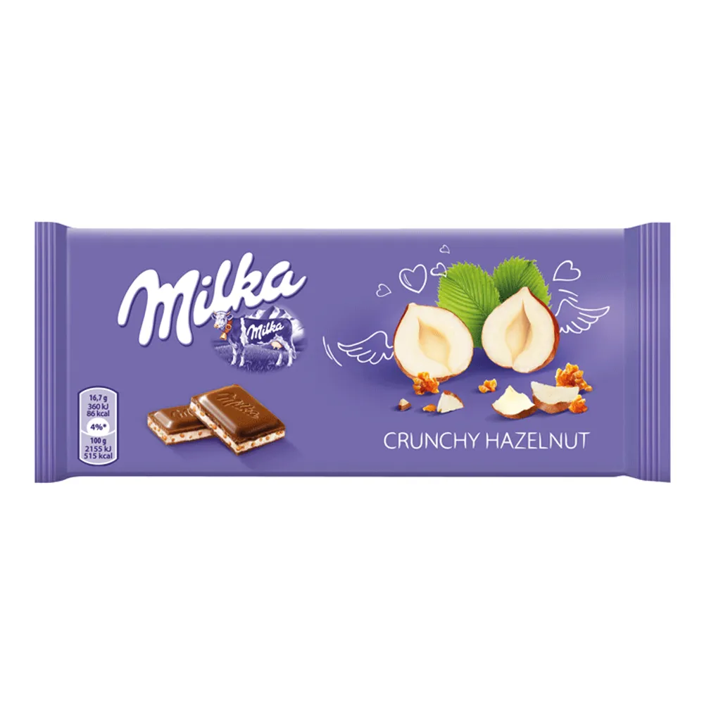 Čokolada Milka crunchy hazelnut  100g