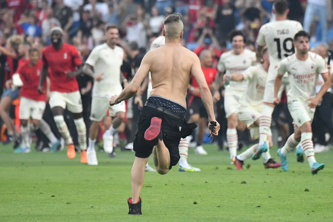 Slavlje nakon što je Milan osvojio naslov