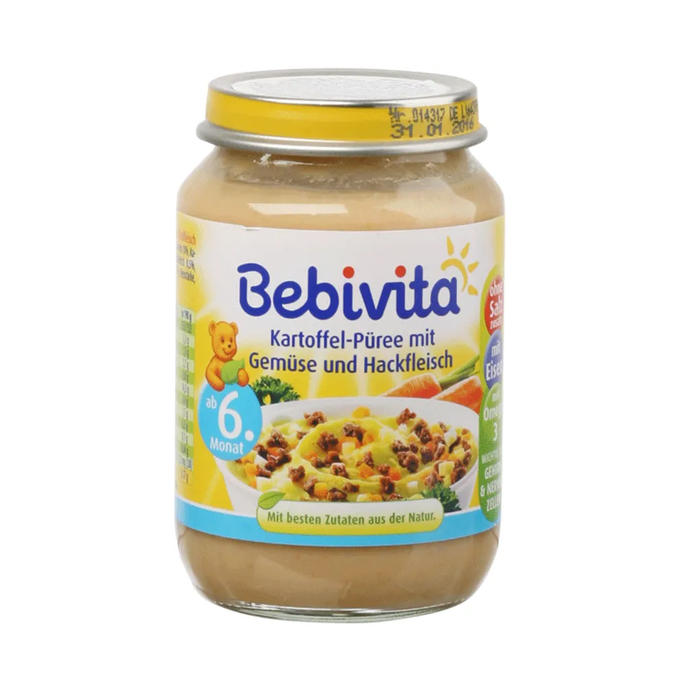 Bebivita kašica pire krumpir/povrće/govedina 190g