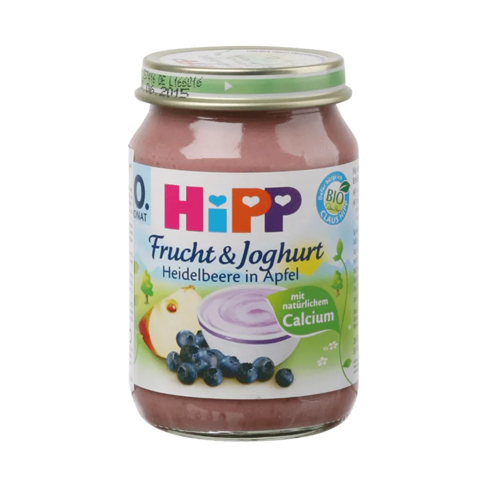 Hipp kašica duet jabuka/borovnica/jogurt 160g