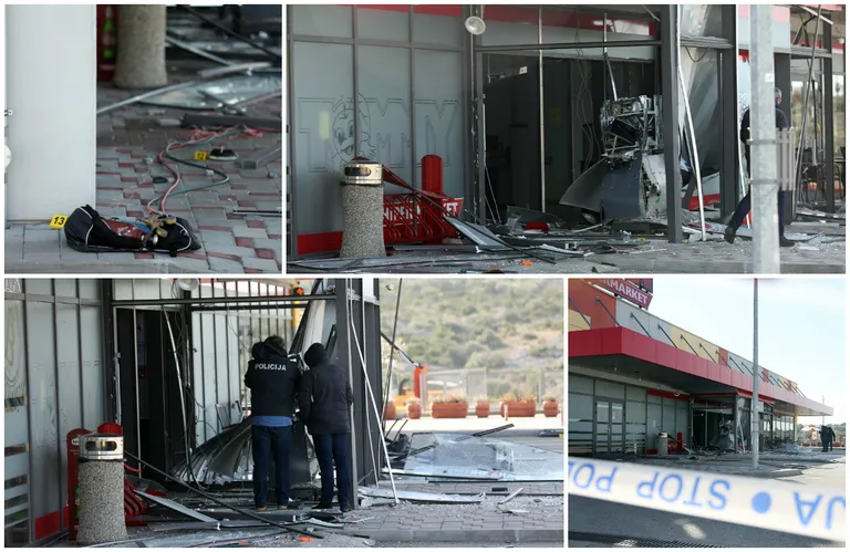 Eksplozija u Primoštenu: Razvalili bankomat i pola trgovine