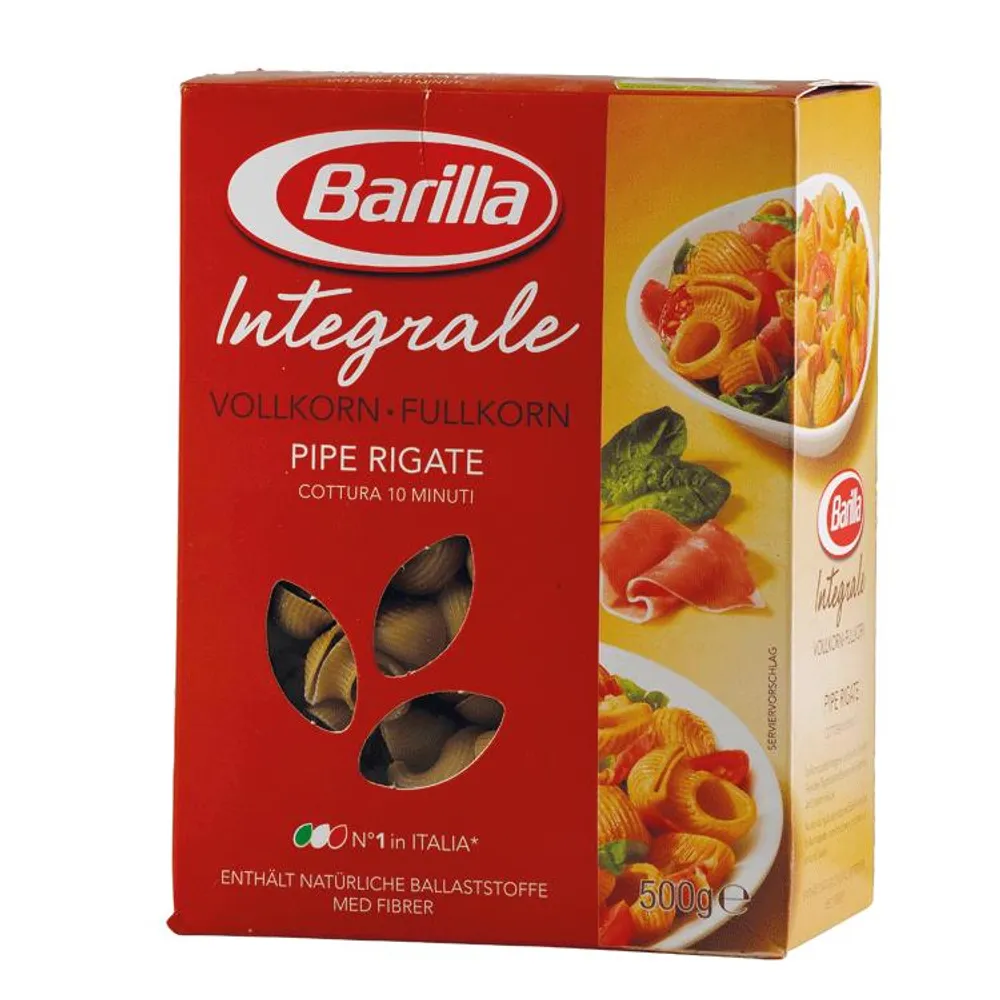 Barilla tjestenina integralna Pipe Rigate 500 g