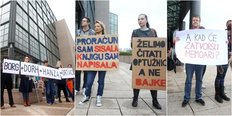 Prosvjednici protiv knjige Martine Dalić