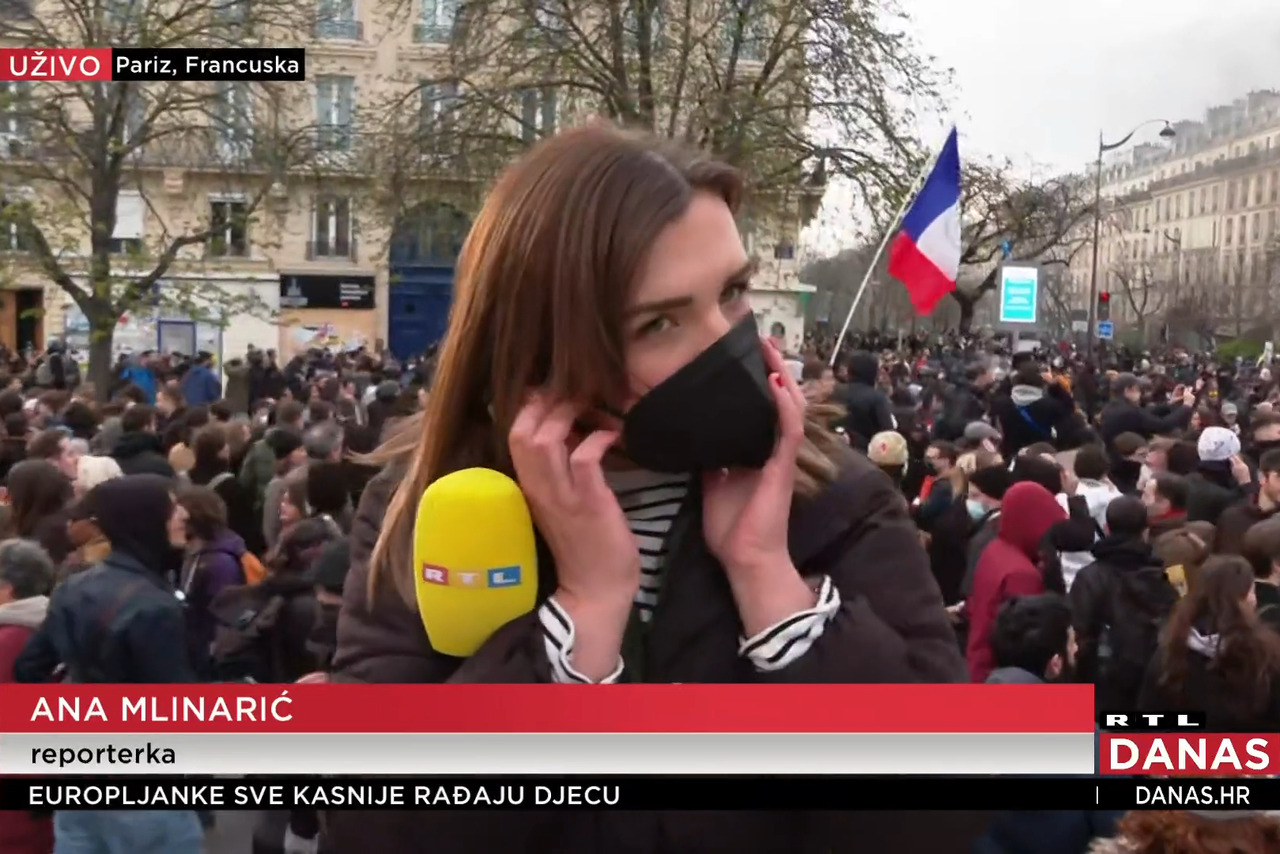 Reporterka RTL-a s pariških ulica: 'Prosvjednici se ne žele razići te je pitanje je tko će prvi popustiti' - Net.hr