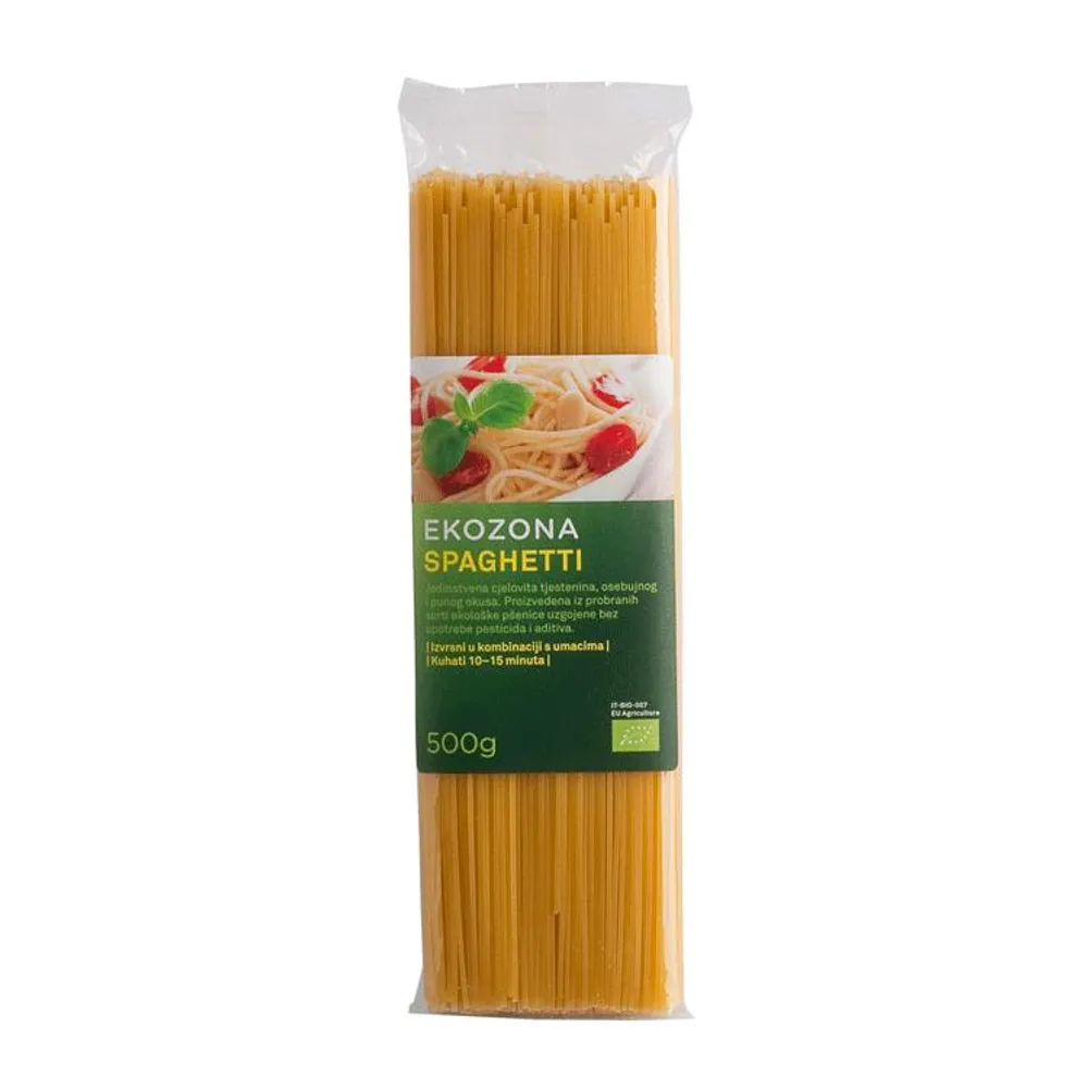 Tijesto spaghetti 500 g Ekozona