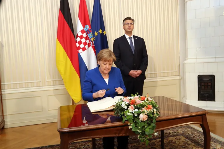Angela Merkel i Andrej Plenković