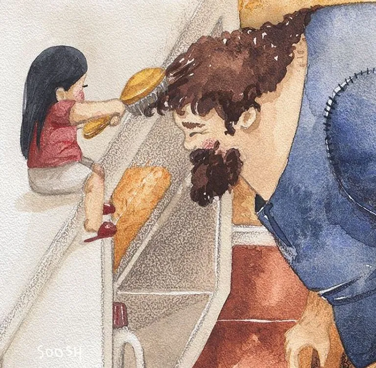 Prekrasan odnos oca i njegove djevojčice pretočen u divne ilustracije