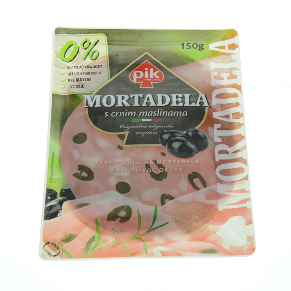 Mortadela s crnim maslinama narezana 150g Pik