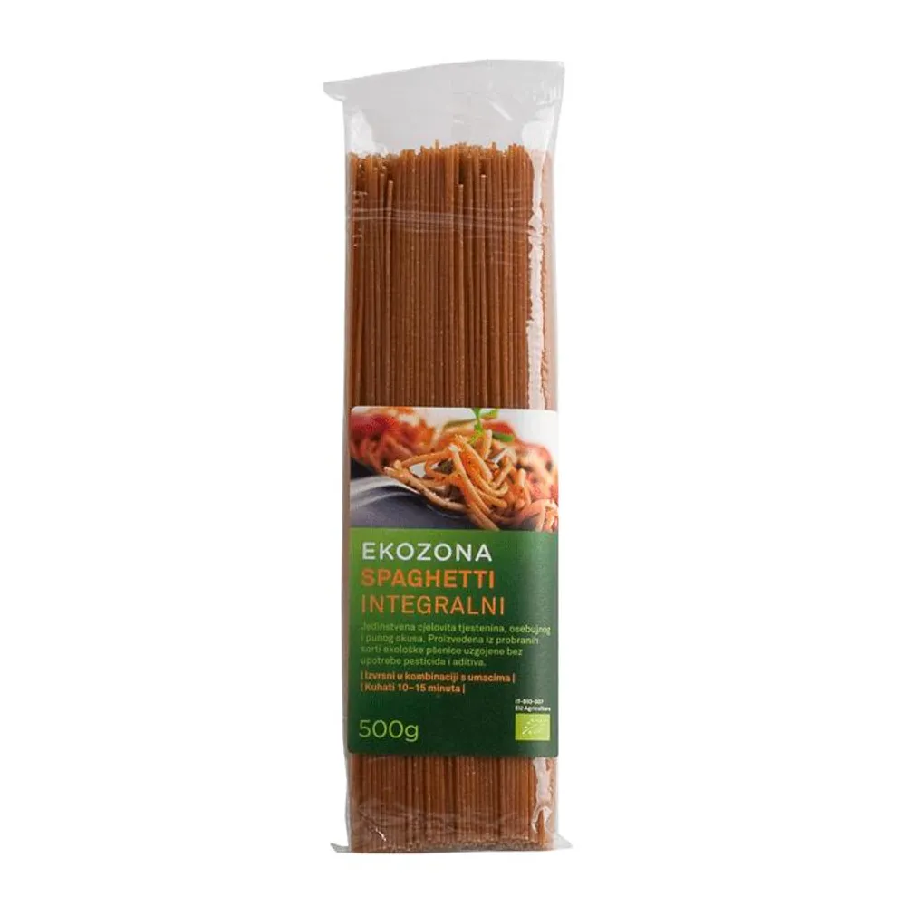 Tijesto spaghetti integralni 500 g Ekozona