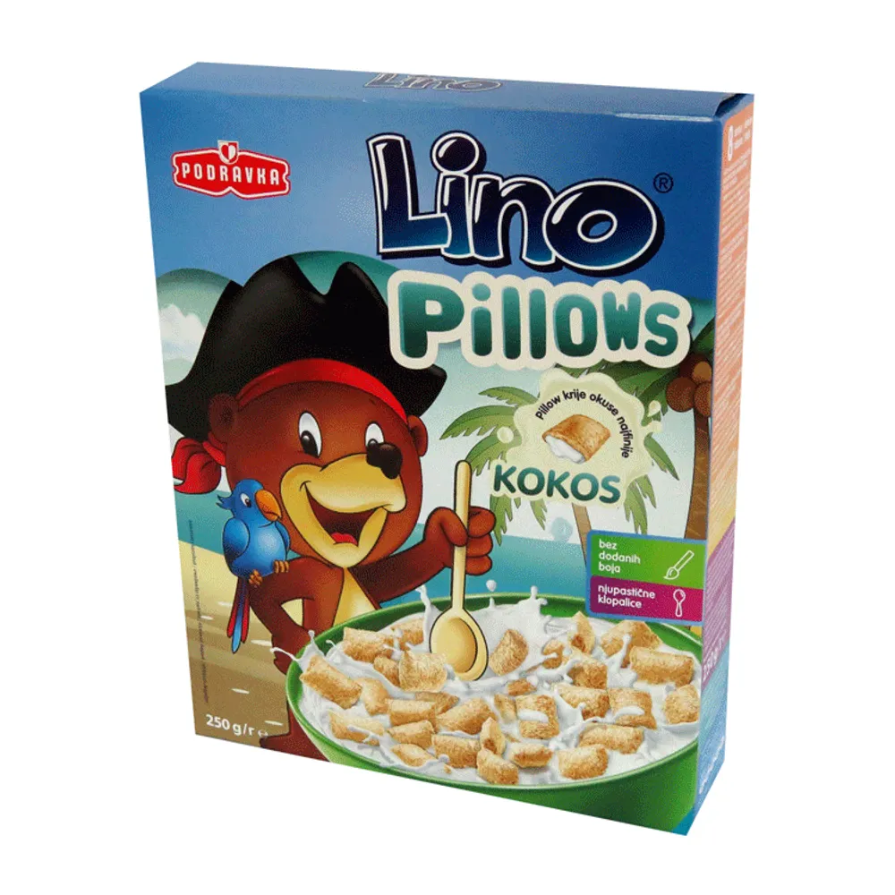 Lino pillows tamni s kokos punjenjem 250g