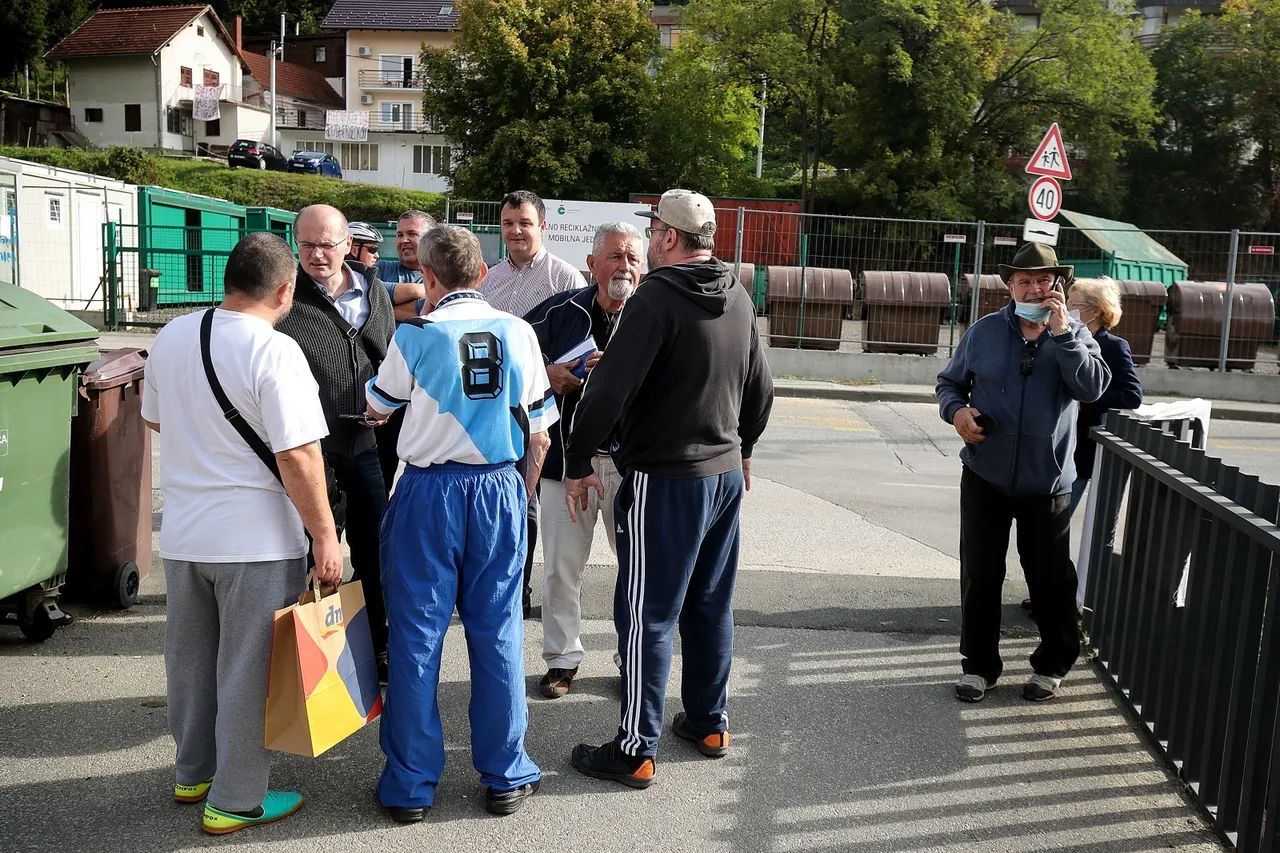 Okupljanje u Ulici Črnomerec