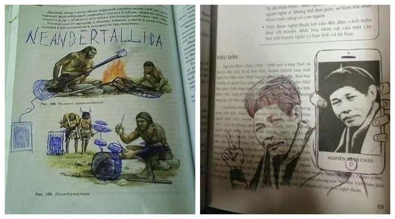 Simptom školske dosade: Genijalni primjeri 'vandalizma' po školskim knjigama