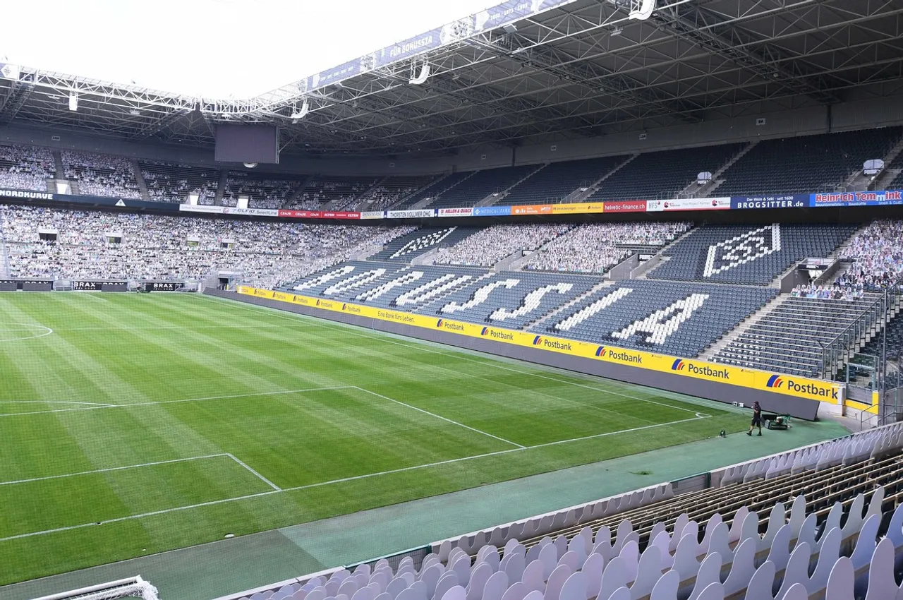 Cardboard cut-outs instead of fans, Borussia-Park, Moenchengladbach, Germany - 20 May 2020