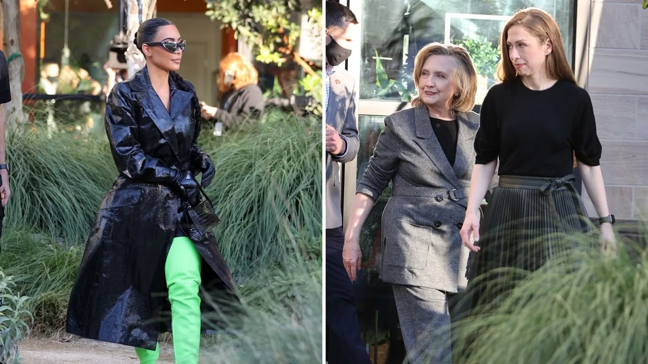 Kim Kardashian, Hilary, Chelsea Clinton