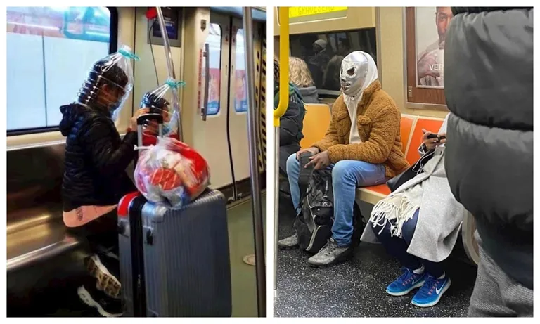 Ovo su najčudnije maske koje su ljudi nosili u javnom prijevozu